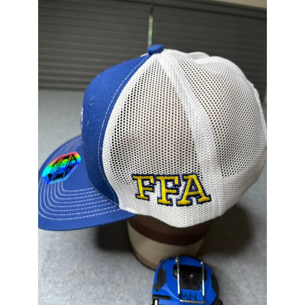 Outdoor Cap OC771 Four State Stockyards FFA Blue White Trucker Snapback Hat Mens
